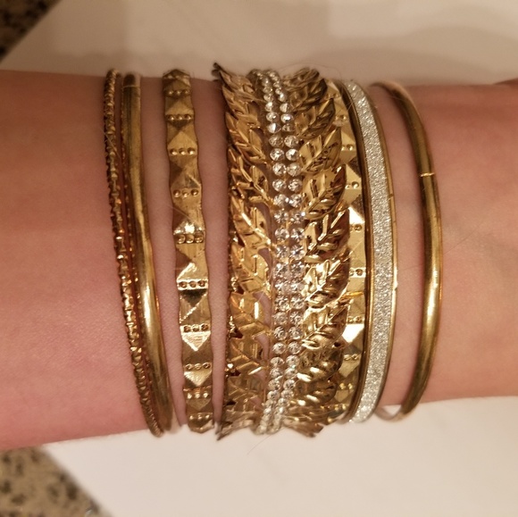 Gold bangles - Picture 3 of 4